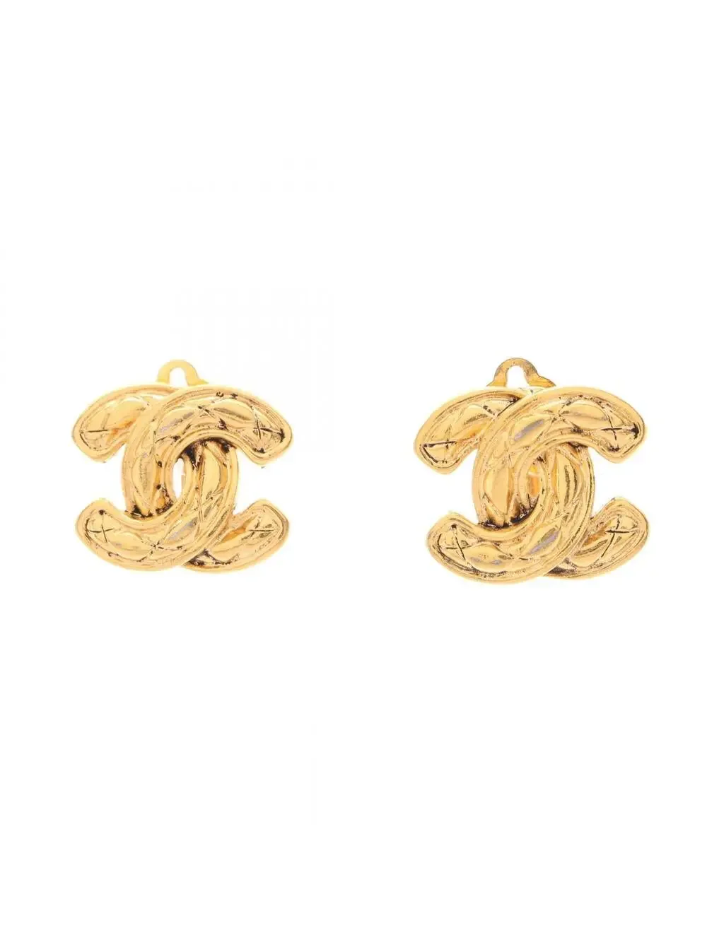 Chanel Cc Logo Clip-On Earrings Metal #327447C87B